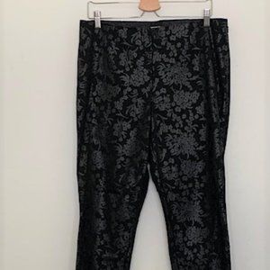 a new day Black Jacquard Pants-Closing closet 8/15